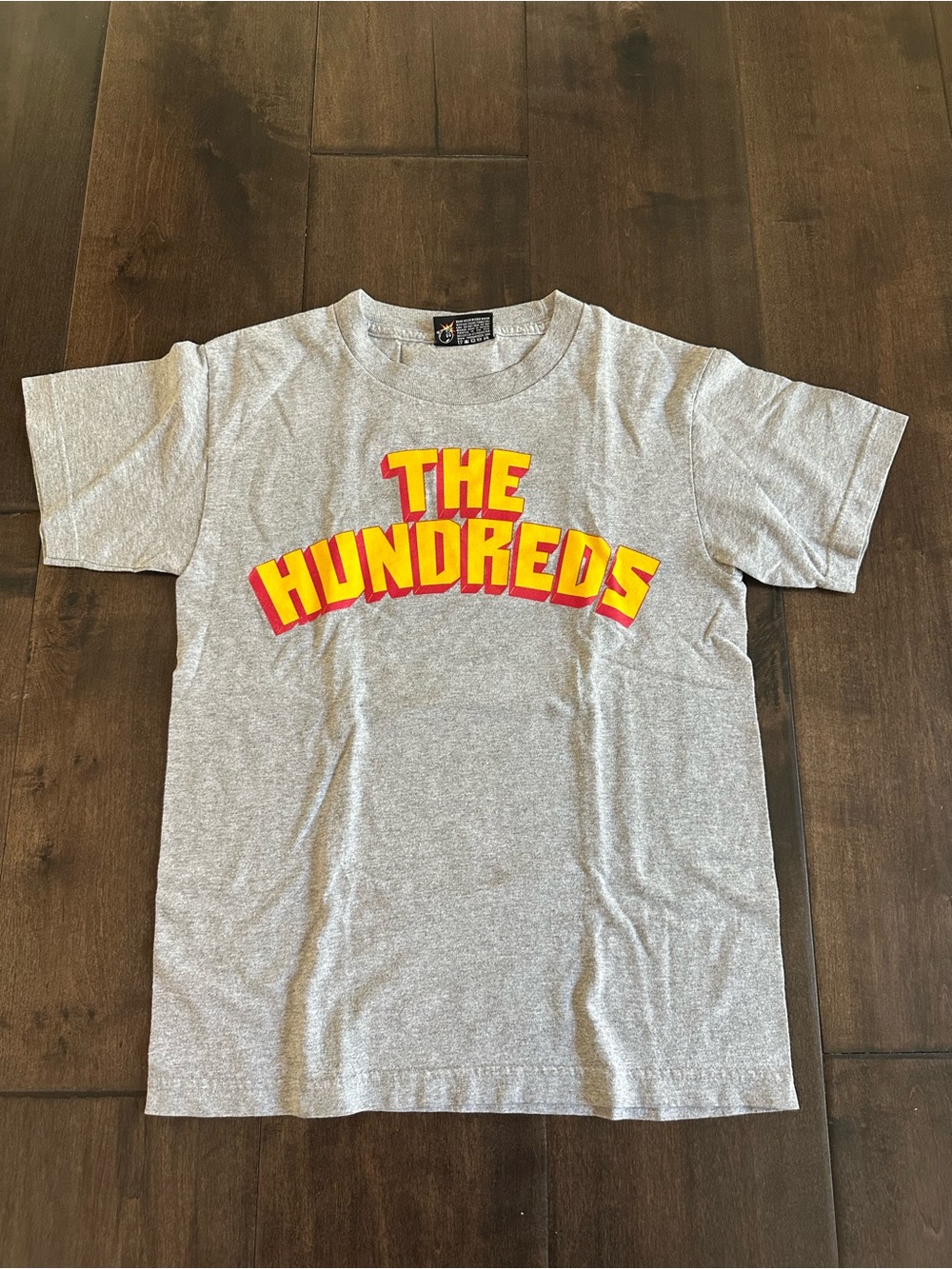The Hundreds Tee - Gray with Yellow & Red Logo